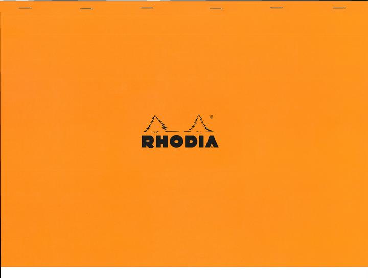 Actual product image Rhodia Blocks stapled 80g Basics (A3+, Checked, Soft cover)