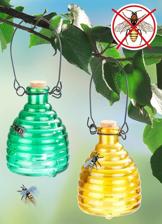 Image du produit Wenko Piège à guêpes en verre, coloré, 2 pièces
