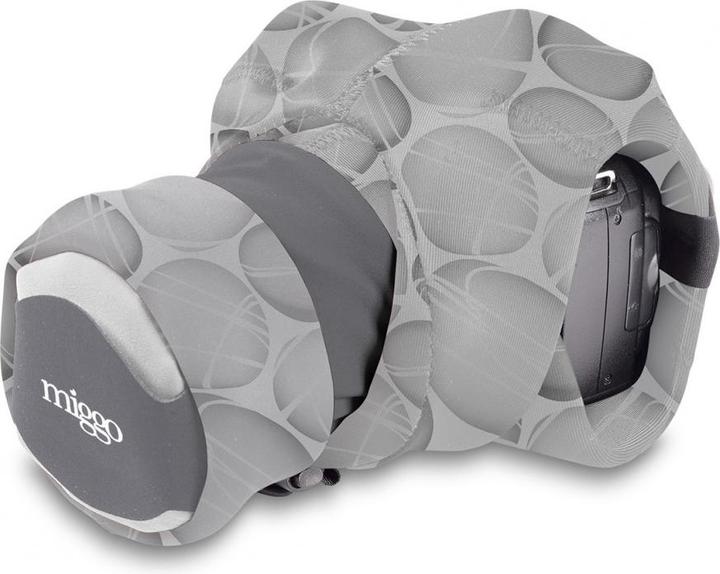 Image du produit miggo Grip & Wrap, Digital camera, Spandex, Neoprene, Grey, DSLR, 41 cm, 140 mm