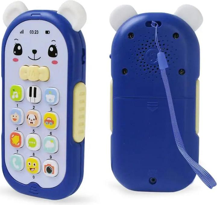 Produktbild Activity Board Baby Musikalisches Handy Cartoon Beissring Telefon mit Ton & Licht Telefon Elektronisches Spielzeug