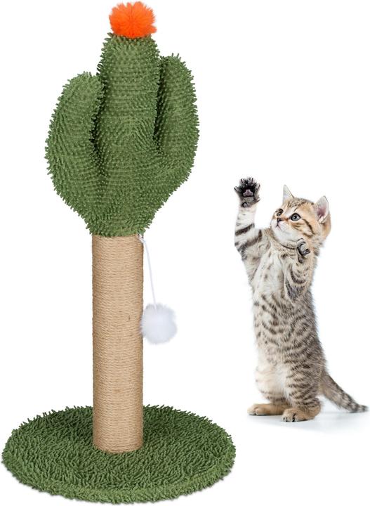Actual product image Relaxdays Scratching pole (59 cm, Dark green)