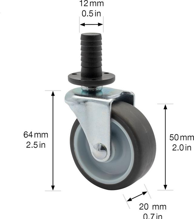 Immagine prodotto Wagner System Carrello da tè con rotelle ø 50 mm morbido