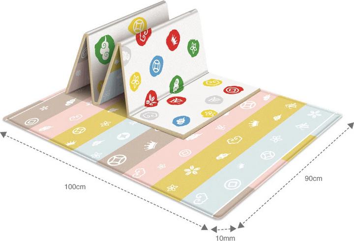 Actual product image Activity Board Activity mat for baby Outdoor camping mat Foldable play mat Double-sided cartoon pattern
