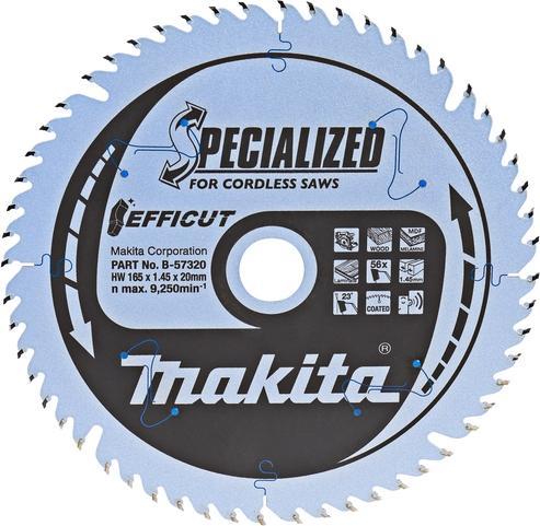 Actual product image Makita B-10643 T.C.T. pjūklas 136X1.5X20mm 20° T16 SPECIALIZED akum. diskiniams pjūklams