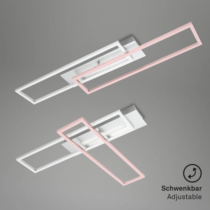 Actual product image Briloner LED ceiling light, brushed aluminum, LED/40W (4400 lm)