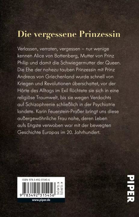 Produktbild Alice von Battenberg - Die Schwiegermutter der Queen (Deutsch, Karin Feuerstein-Prasser, 2020)