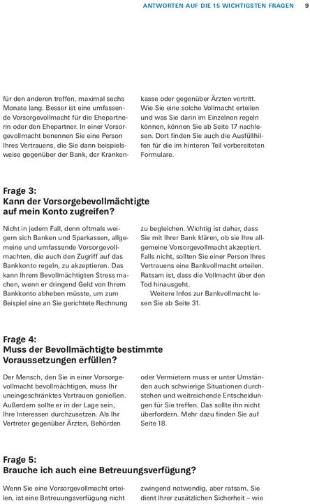 Valeurs nutritives et ingrédients Das Vorsorge-Set (Allemand, Stiftung Warentest, 2024)