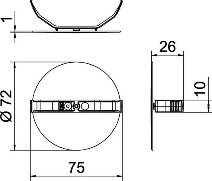 Immagine prodotto OBO Bettermann Coperchio a molla ZA 60-FD