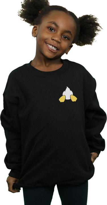 Actual product image Disney Girls Donald Duck Backside Breast Print Sweatshirt (140, 146)