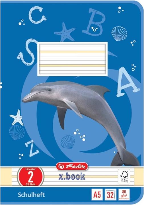 Produktbild Herlitz Schulheft x.book, DIN A5, Lineatur 2 / liniert (A5, Harter Einband)