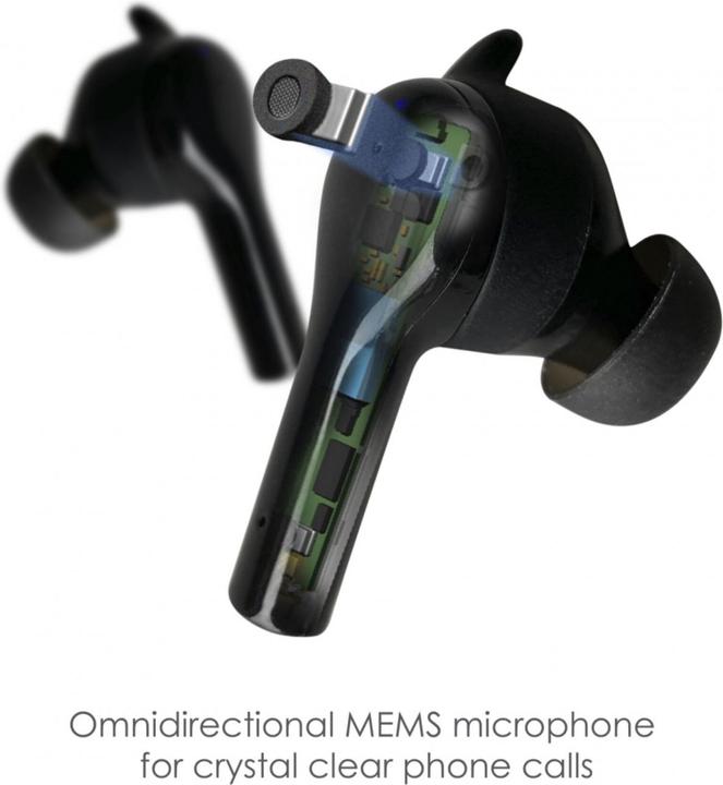 Immagine prodotto Boompods Bassline GO Bluetooth® HiFi In Ear Cuffie in ear con controllo del volume, resistenti al sudore... (NC, 7 h, Senza fili)