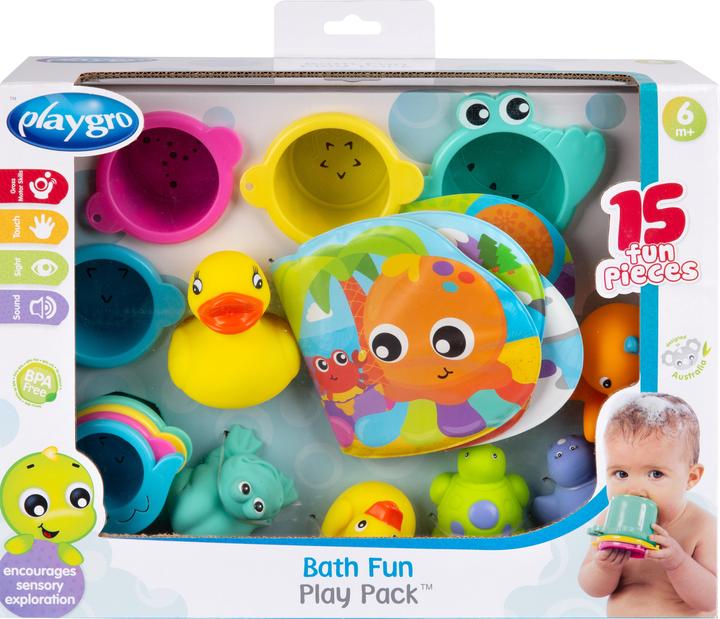 Actual product image Playgro Bath toy gift set 15 pcs.