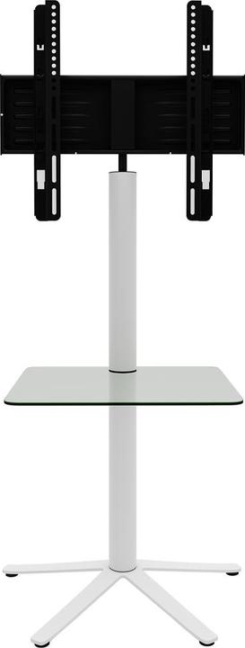 Produktbild VCM TV Standfuss Alu Xila mit Glas Zwischenboden (61 x 61 x 100 cm)