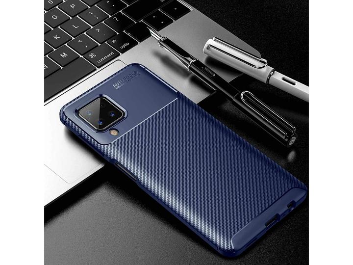 Immagine prodotto Screenguard Custodia Samsung Galaxy A12 Cover Carbon Design TPU (Samsung Galaxy A12)