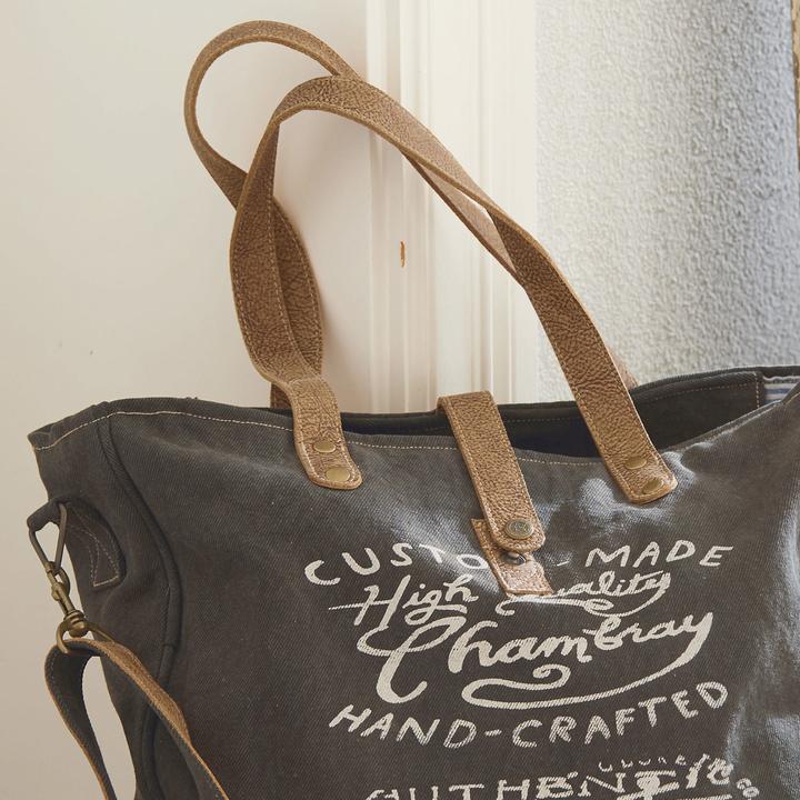 Image du produit Loberon Sac Kamjenia gris foncé/marron