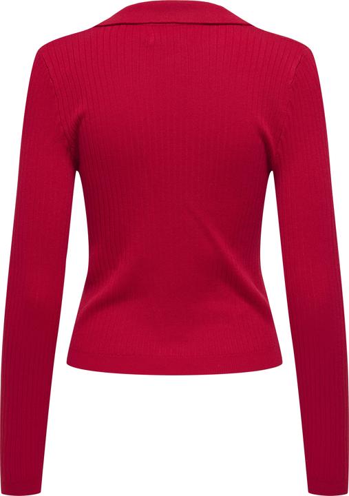 Image du produit Only Coupe normale Col polo Manches côtelées Polo tricoté Pull en maille (L)