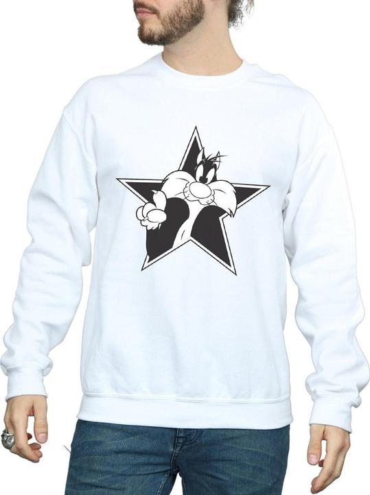 Produktbild Looney Tunes Sylvester Mono Star Sweatshirt (M)