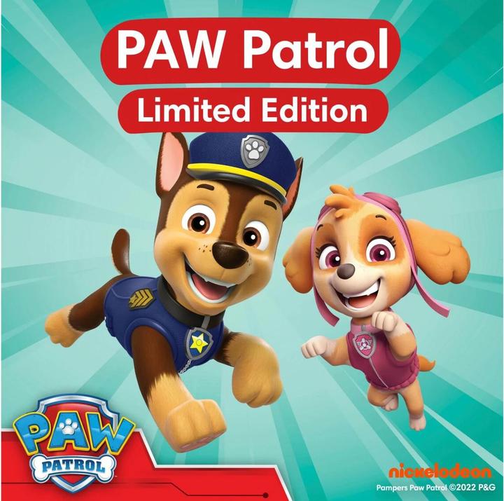 Actual product image Pampers Baby-Dry Pants Paw Patrol (Size 6, Monthly box, 138 Piece)