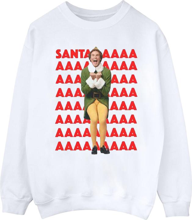 Actual product image Elf Mens Buddy Santa Scream Sweatshirt (XL)