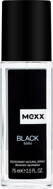 Actual product image Mexx Black Man Natural deodorant spray 75ml (Spray, 75 ml)