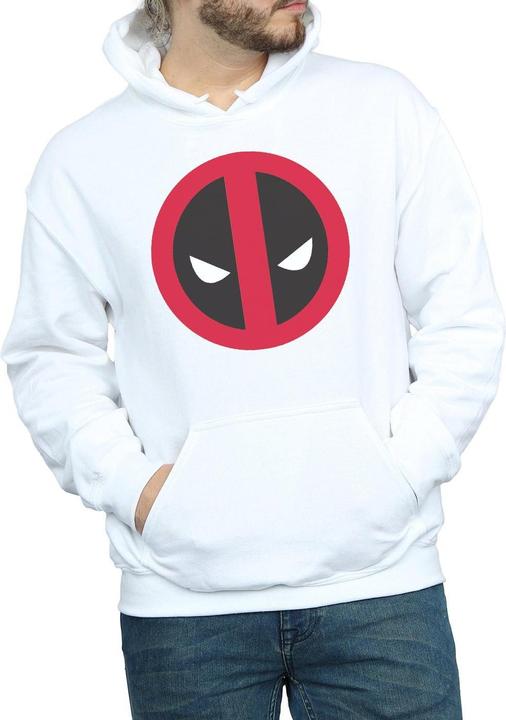 Actual product image Mens Deadpool Large Clean Logo Hoodie (S)