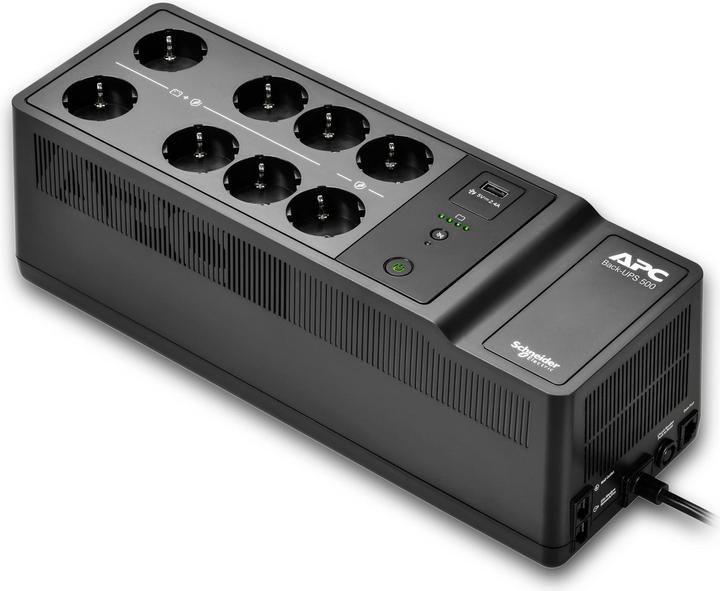 Actual product image APC BACK-UPS 500VA 8 ITALIAN (500 VA, 300 W, Standby UPS)
