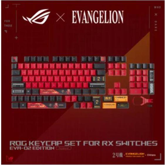 Produktbild ASUS Rog Keycap Set for RX Switches EVA-02