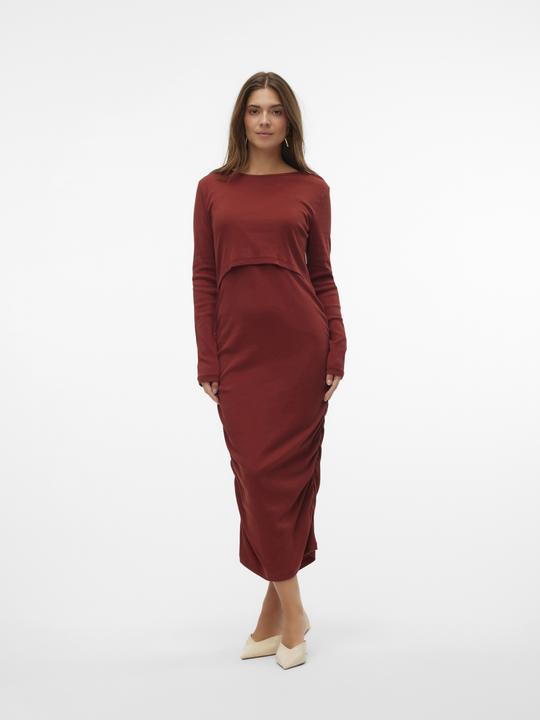 Actual product image Mamalicious Mlemily June Ls Jrs Midi Dress 2f Noos (XL)