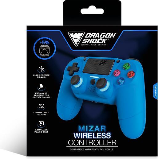 Produktbild DragonShock Controller Mizar Wireless blau PS4 (PS4)