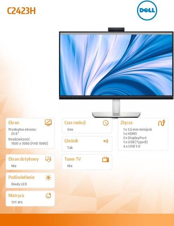 Actual product image Dell C2423H (1920 x 1080 pixels, 24")