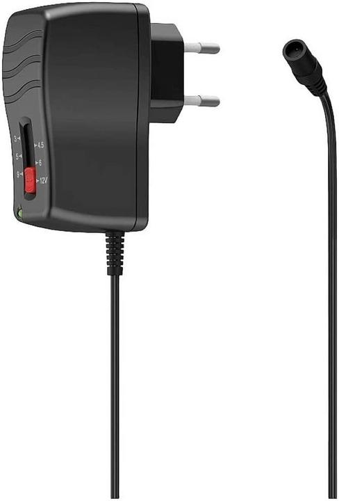 Actual product image Hama Switching power supply universal, adjustable, 1000mA, 12W, max. 12V, 8 adapters