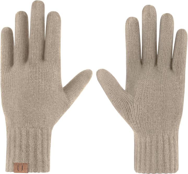 Image du produit Normani Ensemble d'hiver en laine mérinos bonnet, écharpe et gants lisses Yuma - 9623 (Taille unique)