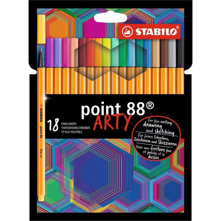 Immagine prodotto STABILO Punto 88 (Multicolore, 18 x)