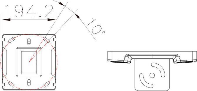 Immagine prodotto Multibrackets Staffa a soffitto per TV Beamer, nera max 90kg (Soffitto)