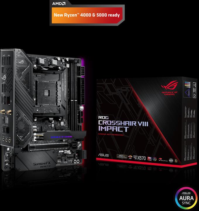 ROG Crosshair VIII Impact (AM4, AMD X570, Mini-DTX)
