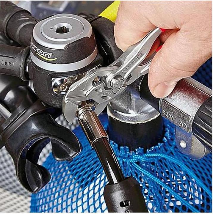 Produktbild Knipex Mini-Zangenschlüssel Zange und Schraubenschlüssel in einem Werkzeug 86 03 125 (125 mm)