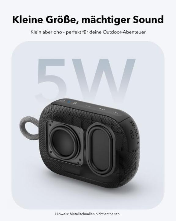 Image du produit soundcore Select 4 Go noir (20 h, Alimentation via port USB)