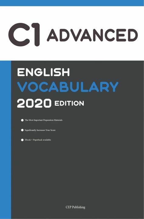Produktbild English C1 Advanced Vocabulary 2020 Edition (Englisch C1 Vokabeln) (Englisch, CEP Publishing, 2020)