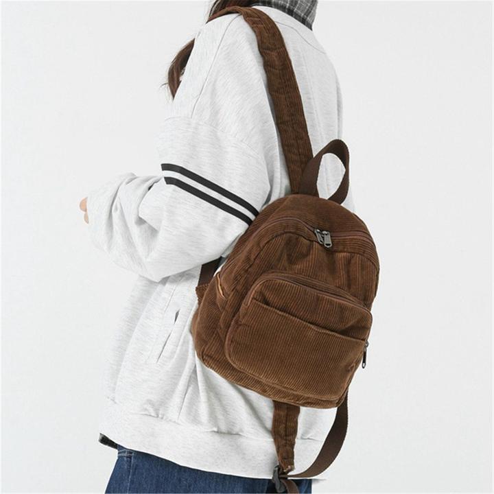 Immagine prodotto Only-Bags.Store Zaino a cordoncino, zaino universitario per le scuole superiori, retrò semplice