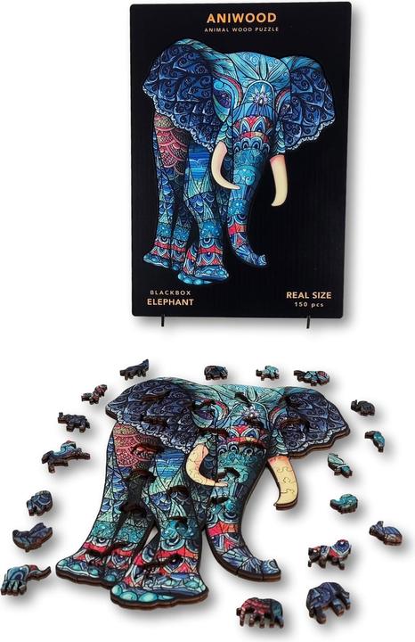 Produktbild Aniwood Puzzle Motiv Elefant (M) (150 Teile)