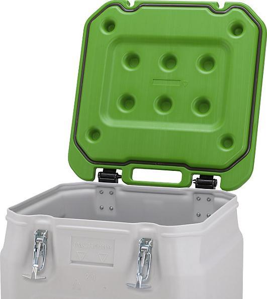 Immagine prodotto Cemo Cassone mobile per merci pericolose Cassone grigio Coperchio verde 250 litri