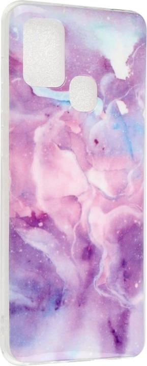 Actual product image Cover-Discount Galaxy A21s - Soft Silicone Rubber Case pink Marble (Samsung Galaxy A21s)