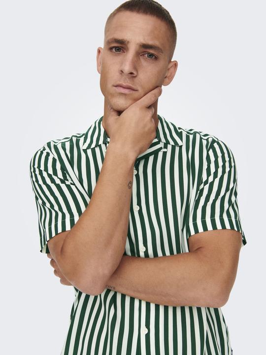 Image du produit Only & Sons Chemise rayée à manches courtes (M)