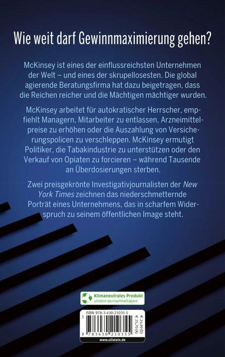 Produktbild Schwarzbuch McKinsey (Deutsch, Michael Forsythe, Walt Bogdanich, 2022)