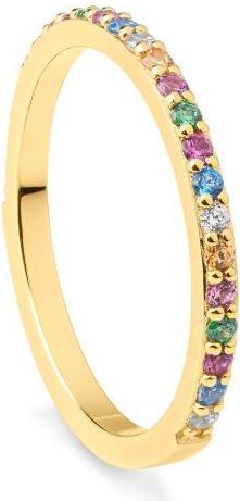 Actual product image Breuning RING - Brill. | Sky Blue | Apple Green | Saf. Pink (49, 750/18 K Gold)