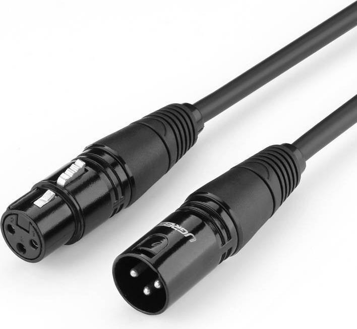 Ugreen Cavo XLR femmina a XLR maschio AV130 - 5m (nero) (5 m, XLR)