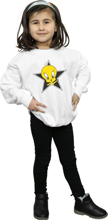 Actual product image Looney Tunes Girls Tweety Pie Star Sweatshirt (140, 146)