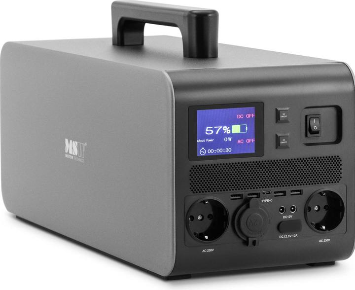 Produktbild MSW Tragbare Powerstation mobiles Kraftwerk tragbarer Stromerzeuger 1,5 kWh 100-240V (1500 Wh, 23 kg)