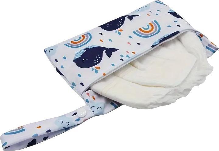 Produktbild ASMI 2 Stück Wetbag Windeltasche Set 20x24cm + 22x15cm
