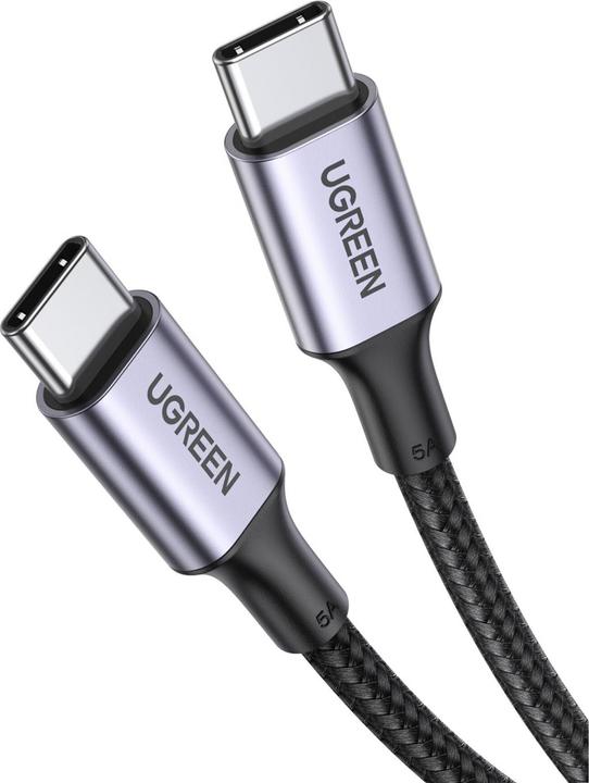 Ugreen US316 Type C to Type C Cable, 100W, 3m (black) (3 m, USB 2.0)